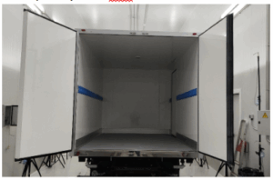 Foto caja ensayada en túnel de frio de CETEMET