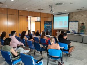 Asistentes a la jornada sobre inteligencia artificial en Baeza organizada por la Oficina Acelera pyme de Jaén